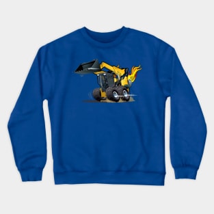 Cartoon Crazy Skid Steer Crewneck Sweatshirt